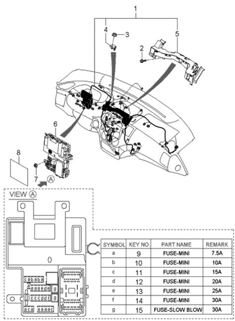 2006-2010 hyundai entourage junction box 919554d090|Hyundai 91950.